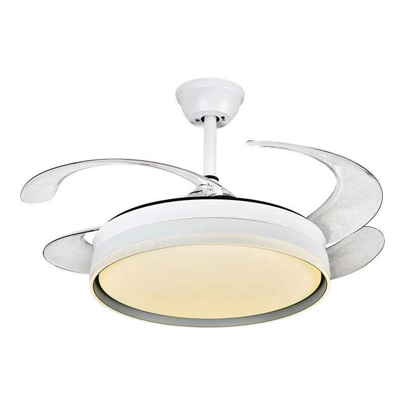 Afralia™ LED Ceiling Fans with Remote Control for Indoor Lighting