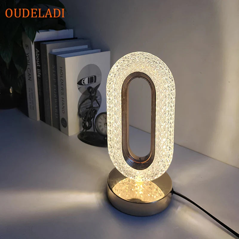 Afralia™ Crystal Bedroom Table Lamp: Romantic LED Atmosphere, Creative Design