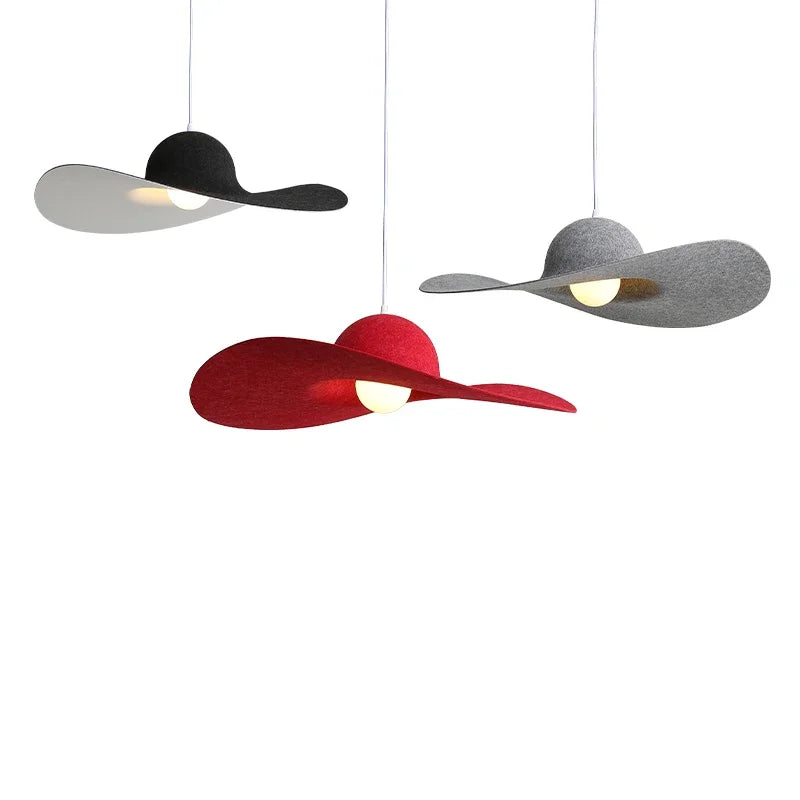 Afralia™ Minimalist Hat Pendant Lamp for Dining Bedroom Living Room Cafe Décor