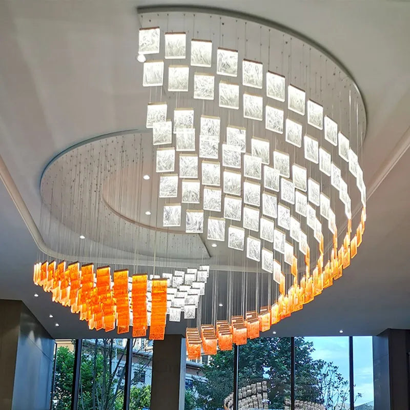 Afralia™ Acrylic Chandelier Lights Modern Minimalism Design Customized Home Lighting