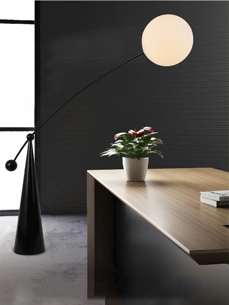 Afralia™ Nordic Modern LED Fishing Floor Lamp for Stylish Living Spaces