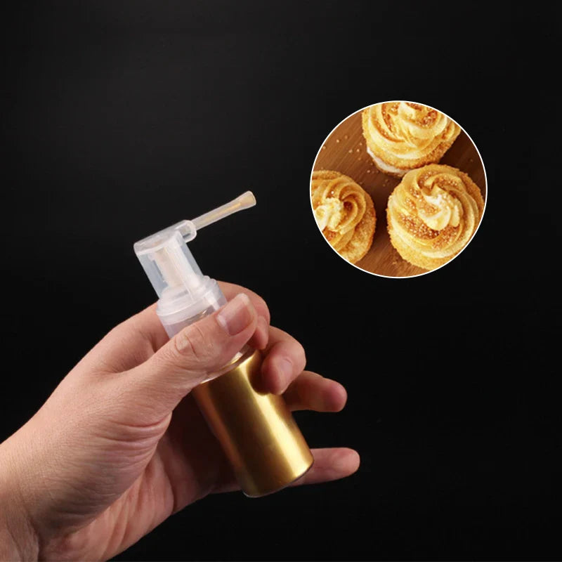 Afralia™ Glitter Powder Spray Bottle Duster Cake Decorating Tool Baking Portable