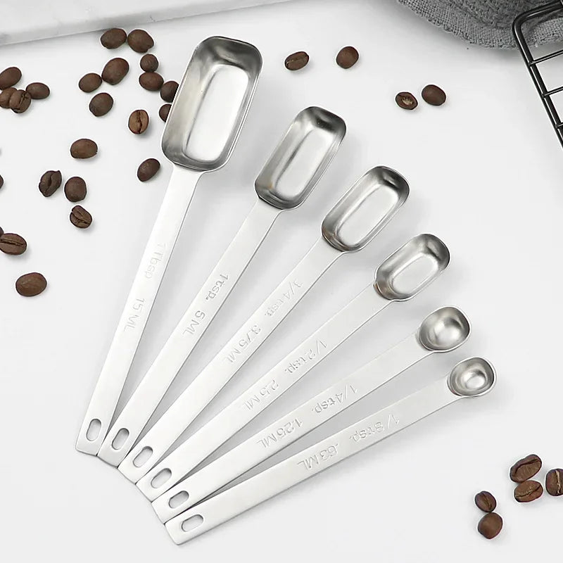 Afralia™ Stainless Steel Long Handle Measuring Spoon for Food Scale Weight