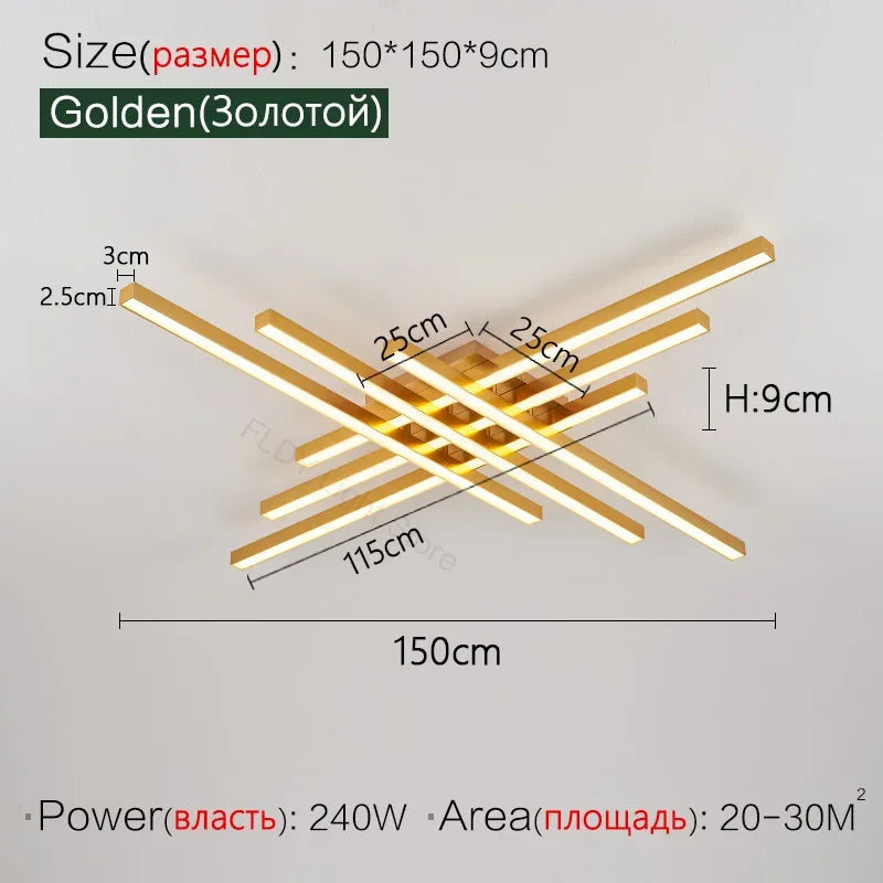 Afralia™ Modern LED Ceiling Lamps for Bedroom and Living Room