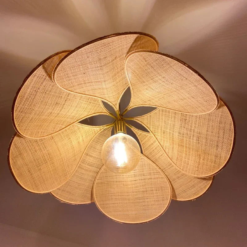 Afralia™ Colorful Petal Fabric Art Chandelier Pendant Lights