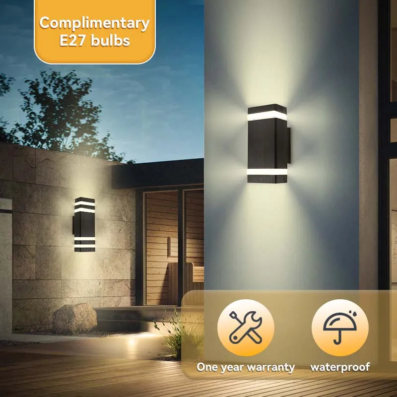 Afralia™ Outdoor Wall Light Sconce LED Fixture Waterproof Stairs Lamp Home Decor