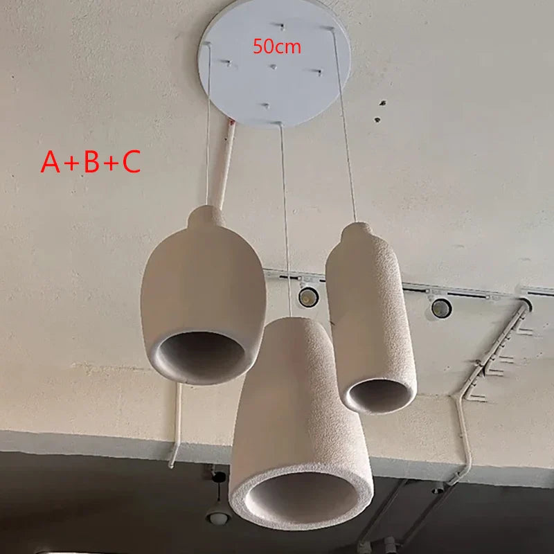 Afralia™ Wabi Sabi LED Chandelier for Home Décor and Lighting