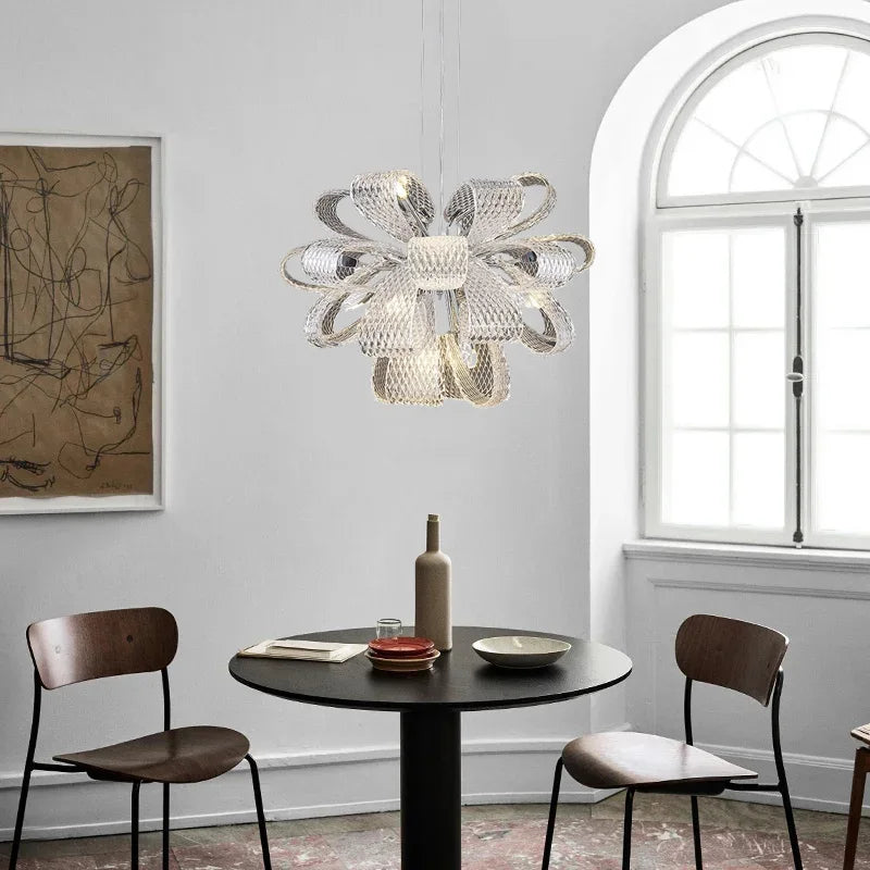 Afralia™ Luxury Glass Pendant Chandelier - Modern Minimalist Living Room Lighting Fixtures