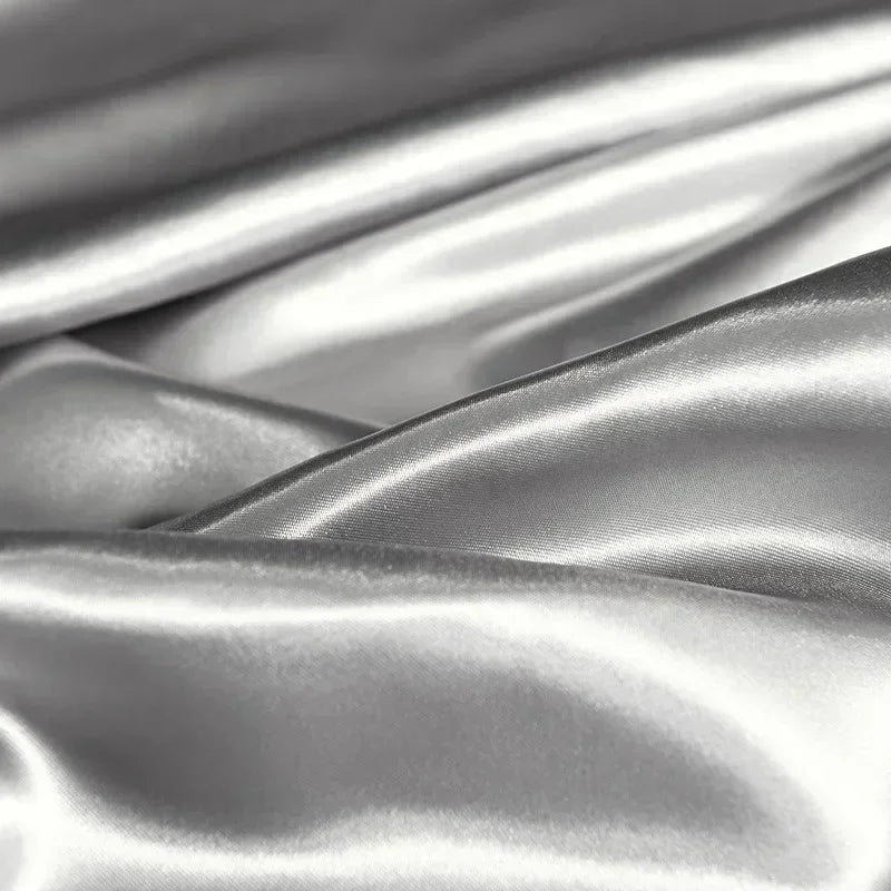 Afralia™ Silky Satin Fitted Sheet - Smooth Luxury Bed Linen for Queen King Double Beds