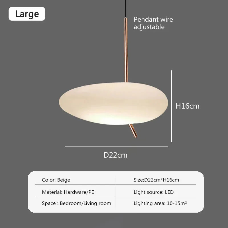 Afralia™ Nordic Glass Pebble LED Pendant Light for Home Decor - Simple Touch Switch