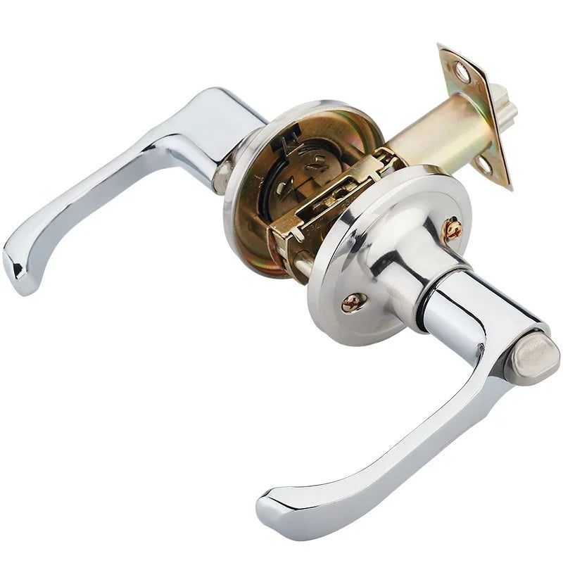 Afralia™ Indoor Kitchen Bathroom Door Handle Lock Kit ZP7101617