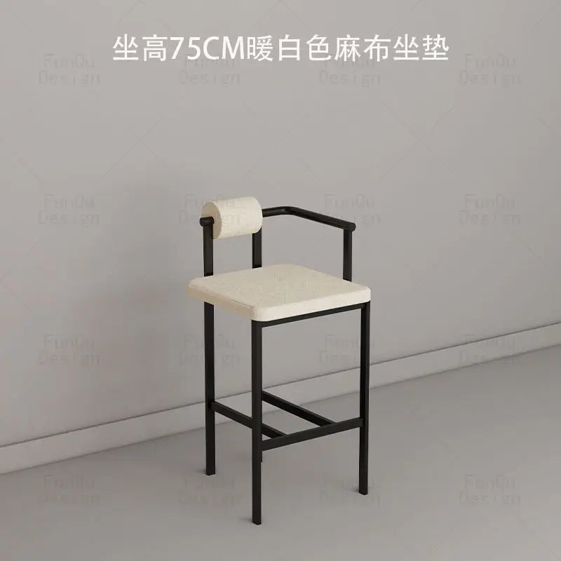 Afralia™ Industrial Style Bar Chair: High Stool for Home & Front Desk, Nordic Design
