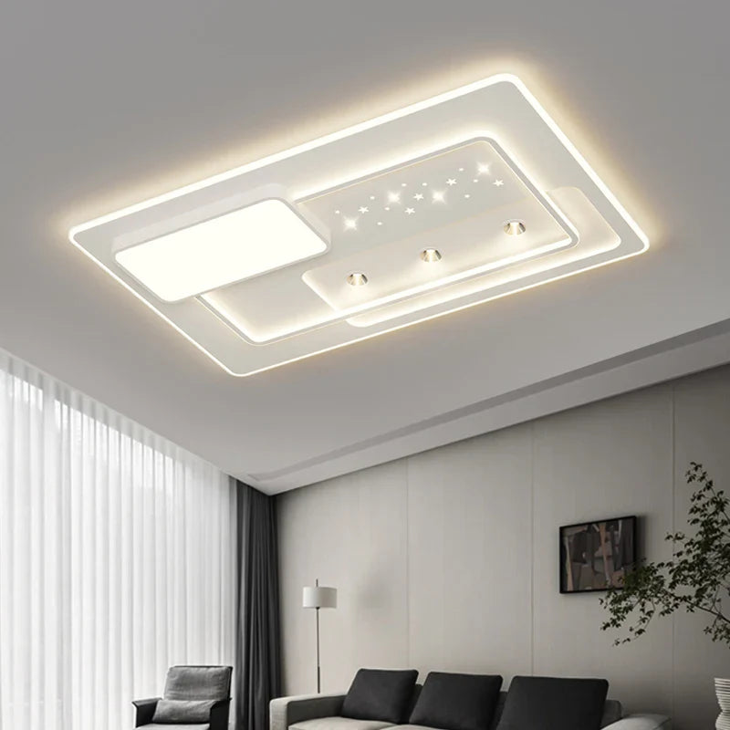 Afralia™ Modern LED Ceiling Chandelier for Living Room Home Lighting Decor