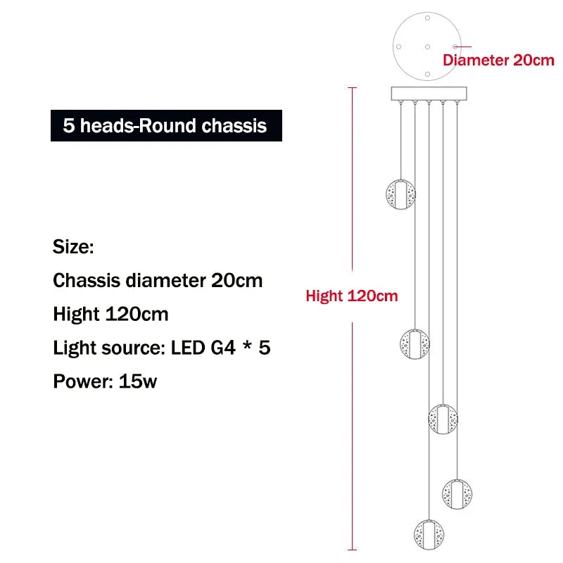 Afralia™ LED Crystal Chandelier: Stylish G4 Ball Light for Home Décor and Lighting Ambiance