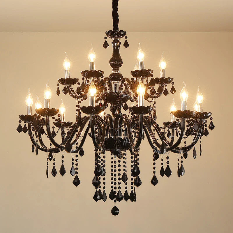 Afralia™ Crystal Pendant Chandelier for Luxurious Living Room, Restaurant, Bedroom & Villa