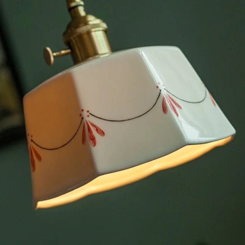Afralia™ White Ceramic LED Pendant Lamp - Nordic Minimalism Design