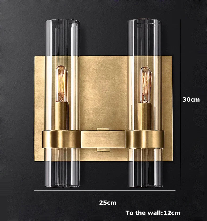 Afralia™ Modern Copper Glass Black Gold Round Chandelier LED Lighting Fixture