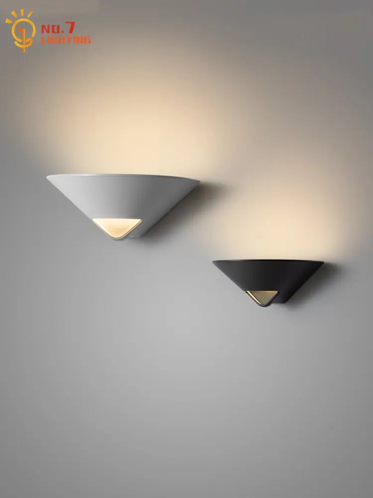 Afralia™ Modern Black/White Wall Lamp LED Indoor Lighting for Bedroom, Living Room, and More