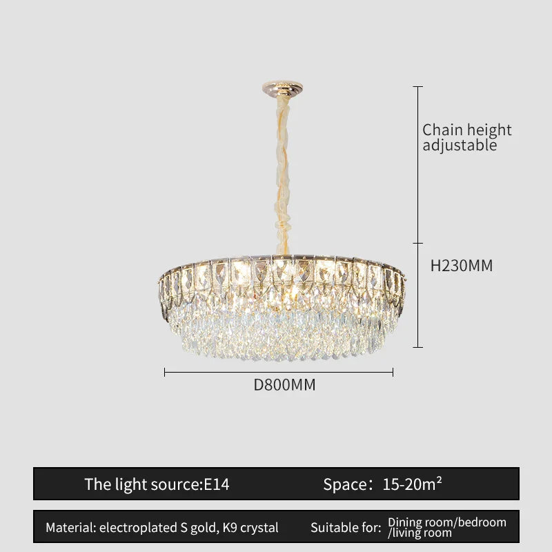 Afralia™ Crystal Chandelier: Modern Luxury Lighting for Home, Hotel, Restaurant