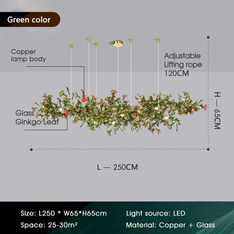 Afralia™ Modern Glass Chandelier Luxury Lighting for Dining Living Room Villa Decor