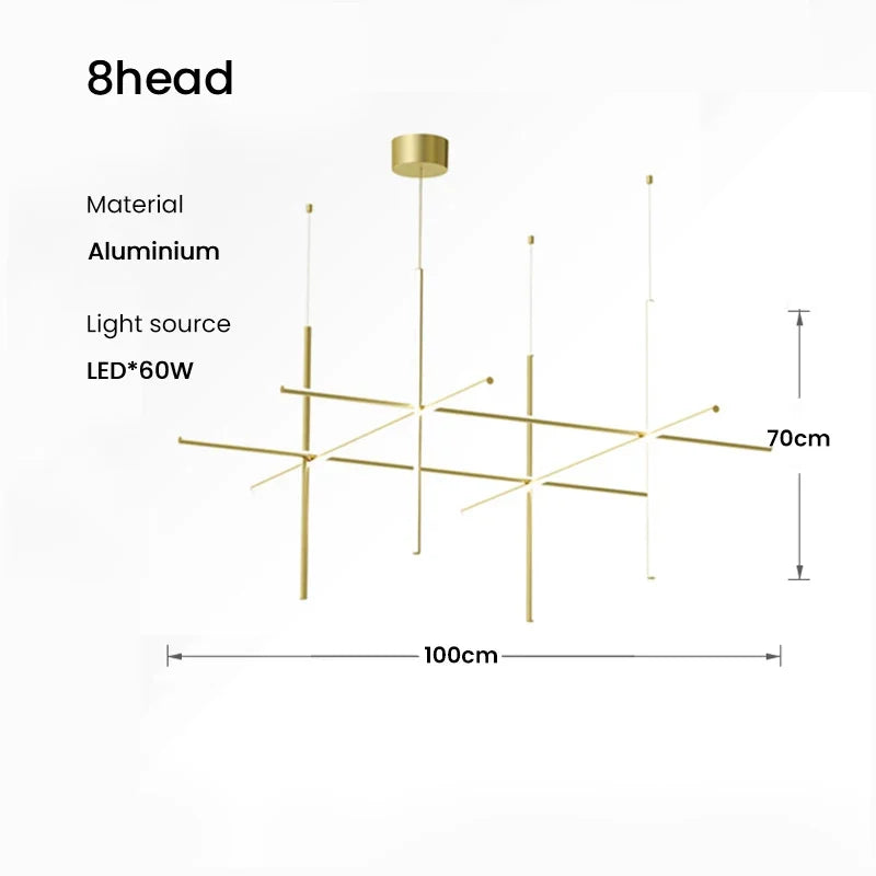 Afralia™ Modern Square Chandelier Light for Hotel & Dining Room Decoration