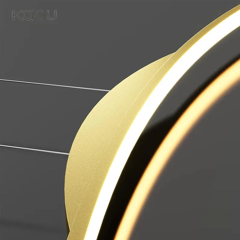 Afralia™ LED Ceiling Pendant Lamp: Minimalist Chandelier, Height Adjustable, Home Decor Solution