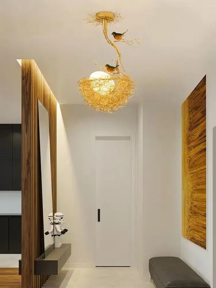 Afralia™ Modern Gold Glass Ball Pendant Light Chandelier for Living Room Bedroom Kitchen