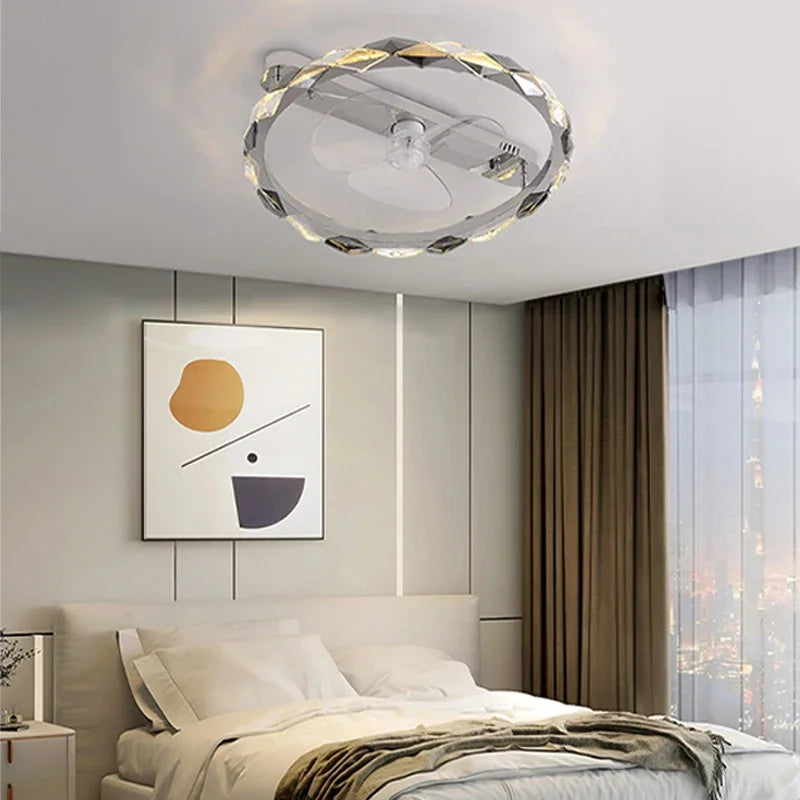 Afralia™ Modern Crystal LED Ceiling Chandelier Light Set for Stylish Indoor Lighting