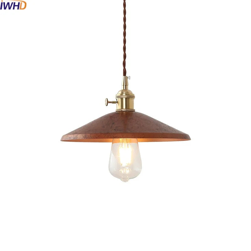 Afralia™ Retro Iron LED Pendant Lights for Home Decor, Restaurant, Bedroom, Living Room