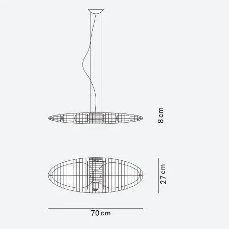 Afralia™ Titania Pendant Lamp: Modern LED Spaceship Chandelier for Hotel, Dining, and Living Room