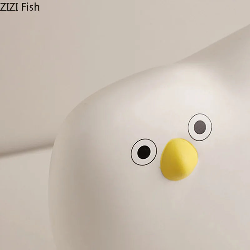 Afralia™ Ceramic Bird Vase Desk Decor with Artificial Flowers for Aesthetic Room Ambiance