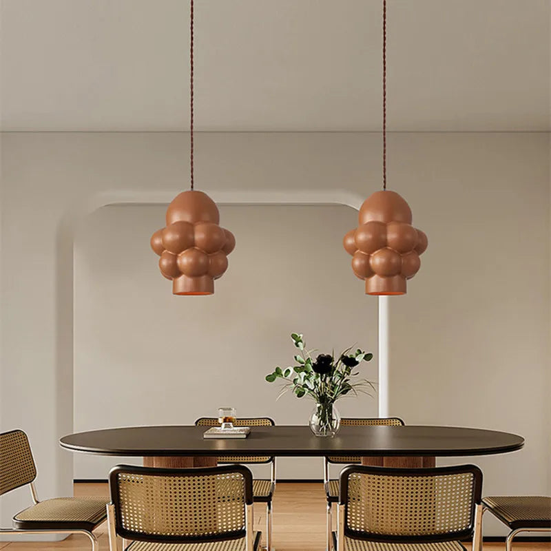 Afralia™ Creamy Wind LED Chandelier: Nordic Wabi Sabi Style for Dining Room, Bedroom, & Bar