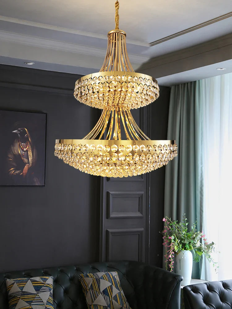 Afralia™ Crystal Pendant Chandelier for Dining Bedroom Living Room - Modern Nordic Luxury Lighting
