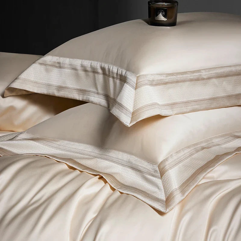 Afralia™ Luxury Lyocell Cotton Bedding Set with Duvet Cover, Sheet, Pillowcases