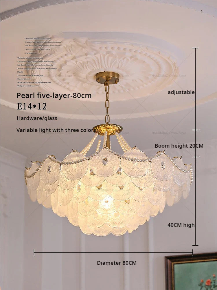 Afralia™ Crystal Chandelier: Modern Chic Pearl Light for Elegant Home Decor