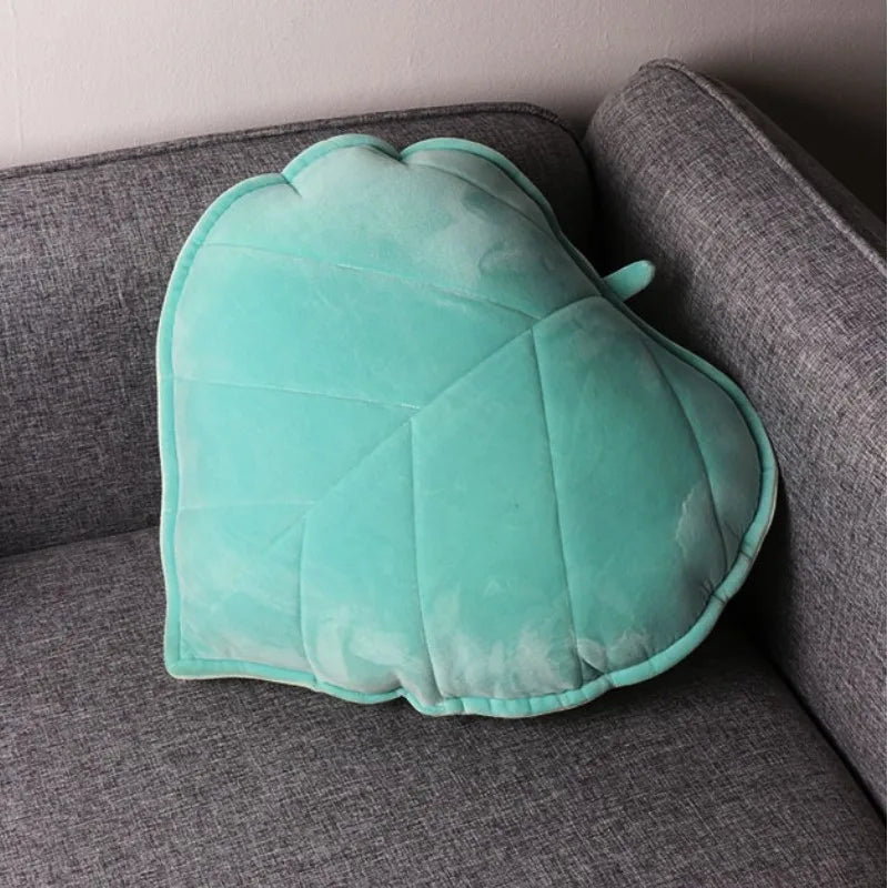 Afralia™ 3D Leaf Shaped Throw Pillows for Living Room Sofa Couch Decor