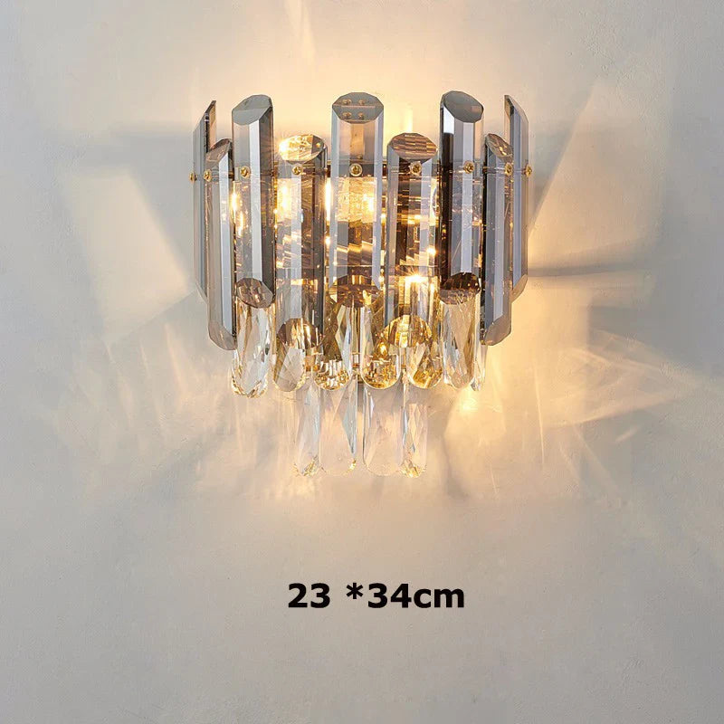 Afralia™ Gold Crystal Chandelier: Nordic Luxury Lighting for Living Room, Dining Room, Kitchen Island