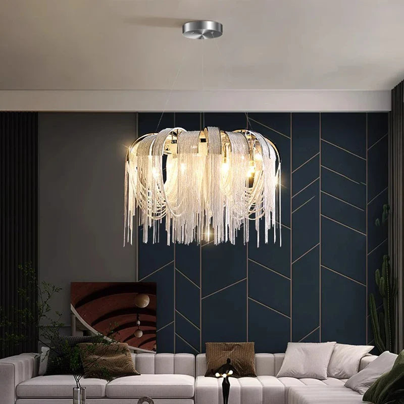 Afralia™ LED Pendant Light Chandeliers for Modern Home Decor Living Room Dining Room