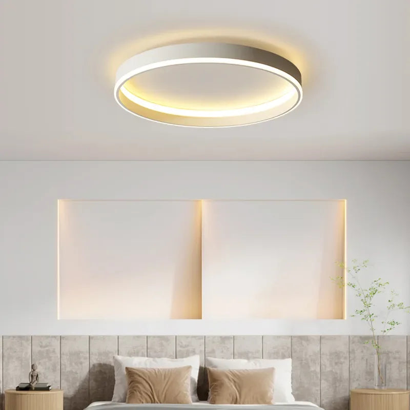 Afralia™ Modern Round LED Ceiling Lights for Bedroom & Living Room Decor