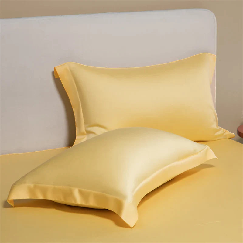 Afralia™ Egyptian Cotton Pillowcase Set - Solid Color Pillow Shams Covers