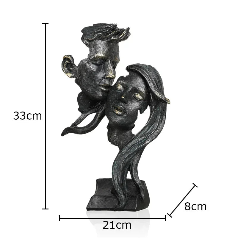 Afralia™ Creative Thinker Modern Sculpture Decor Ornament for Desk and Room Aesthetics