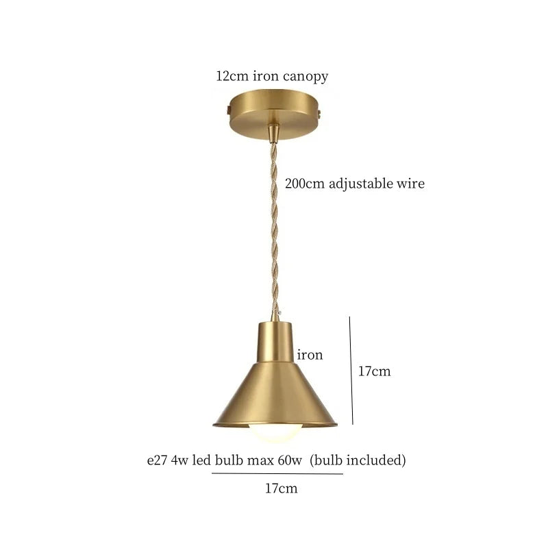 Afralia™ Iron Art LED Pendant Lights for Home Decor & Lighting