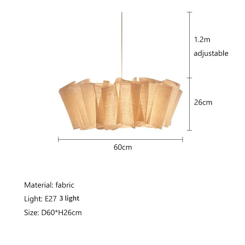 Afralia™ Nordic Fabric Pendant Light for Dining Room Kitchen Minimalist Decor