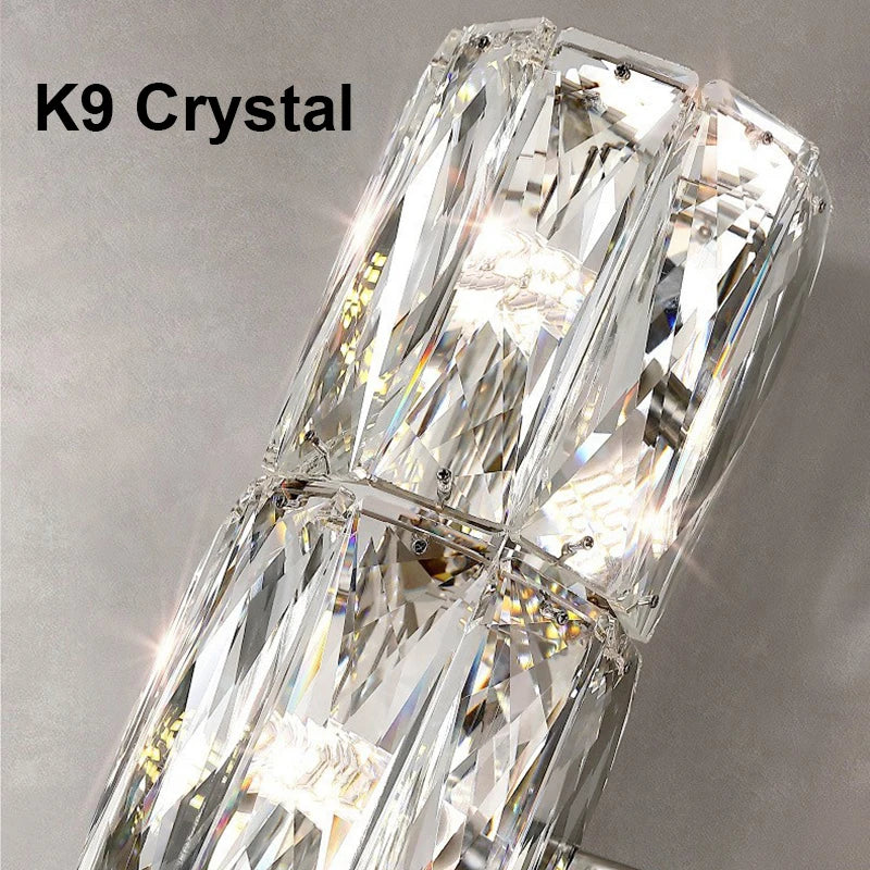 Afralia™ K9 Crystal LED Wall Lamp: Modern Luxury Nordic Sconces for Home Lighting