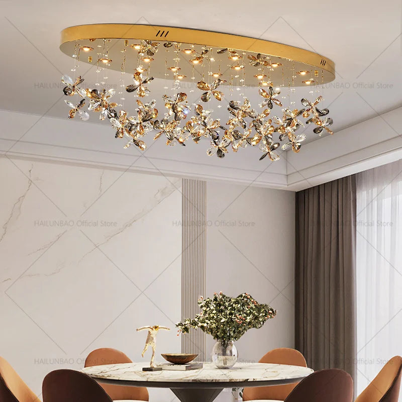 Afralia™ Crystal Chandelier 2024 | Postmodern Luxury Dining Room Bedroom Kitchen Island Light