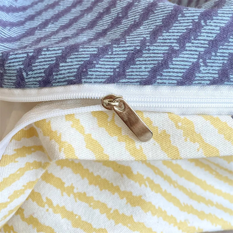 Afralia™ Nordic Cotton Single Duvet Cover: Autumn Winter Ultra Soft Brushed Quilt Cover