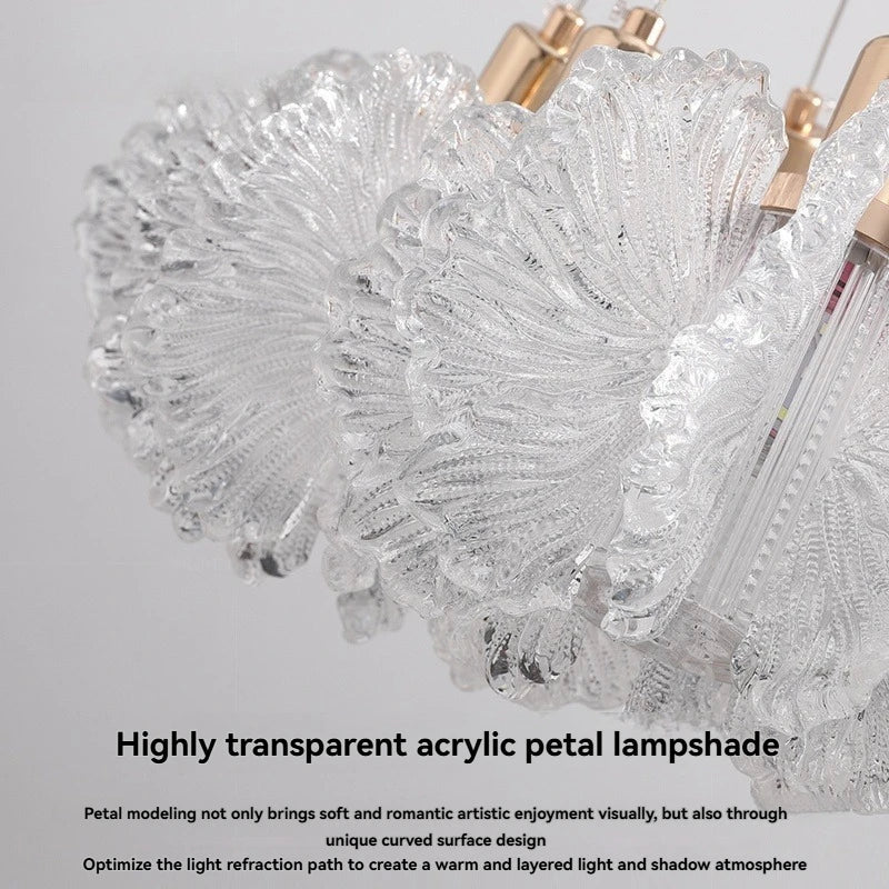 Afralia™ Modern Floral Pendant Chandelier for Bedroom, Restaurant, and Hotel Dining Room