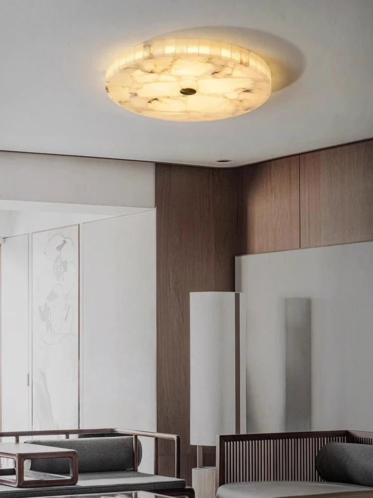 Afralia™ Spanish Marble Ceiling Light for Luxe Living Room Décor.