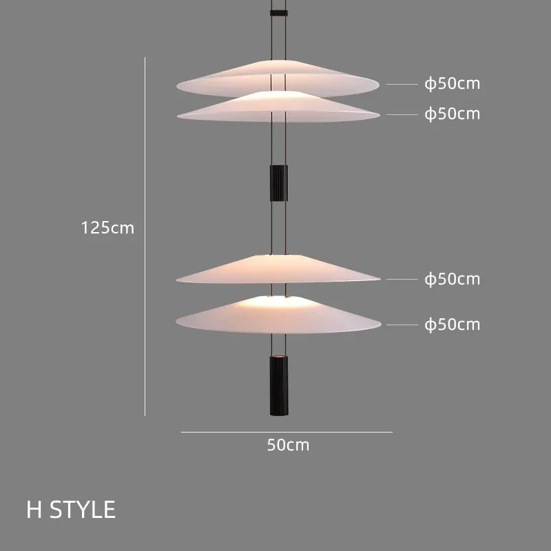 Afralia™ Circular Pendant Light: Modern Minimalist Hanging Lamp for Living Room, Dining, Bar