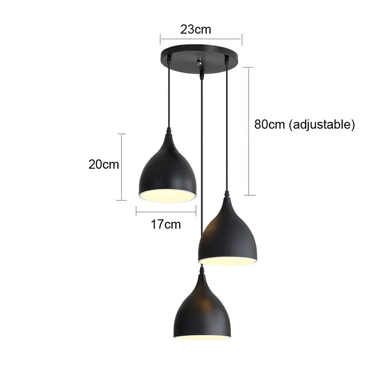 Afralia™ Modern Loft Chandelier Light for Dining Room Cafe Living Room Bedroom Kitchen